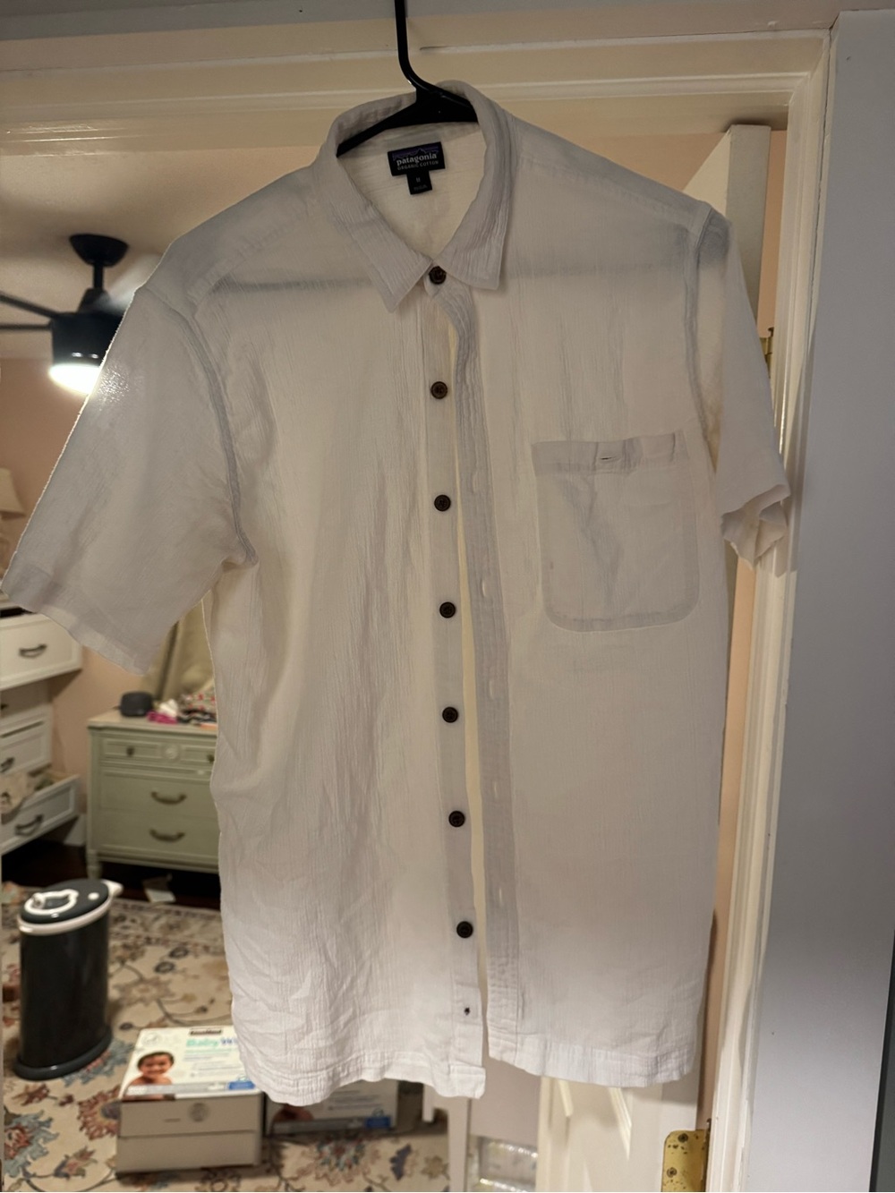 Patagonia Men's Short-Sleeve Button-Down Shirt in White